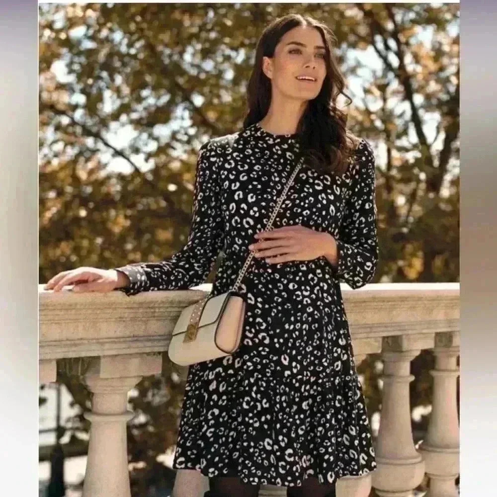 Seraphine Maternity Animal Print Dress